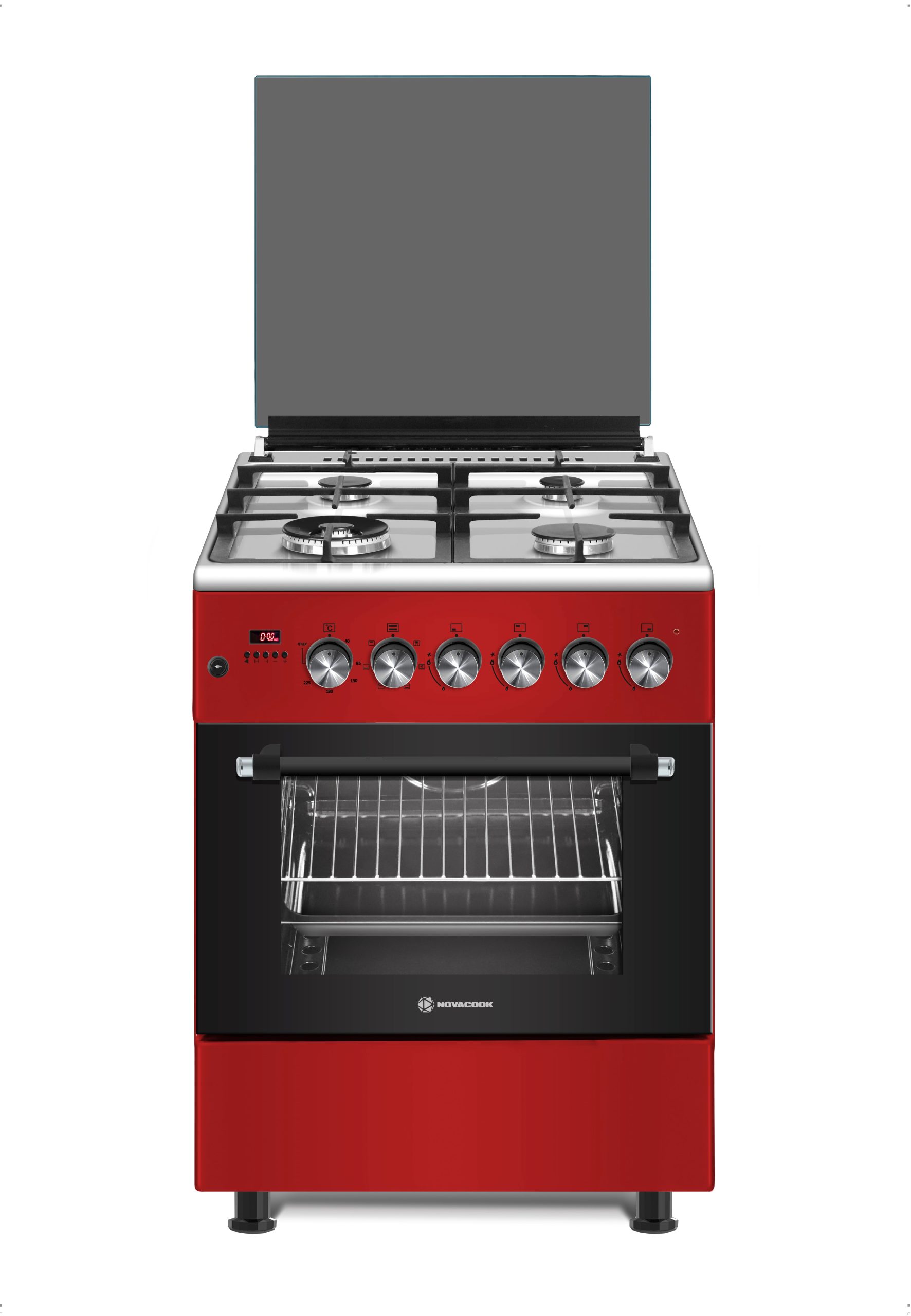 NOVACOOK Exclusive Line 60  Bordó Gáz-Elektromos 60 x 60 cm tűzhely