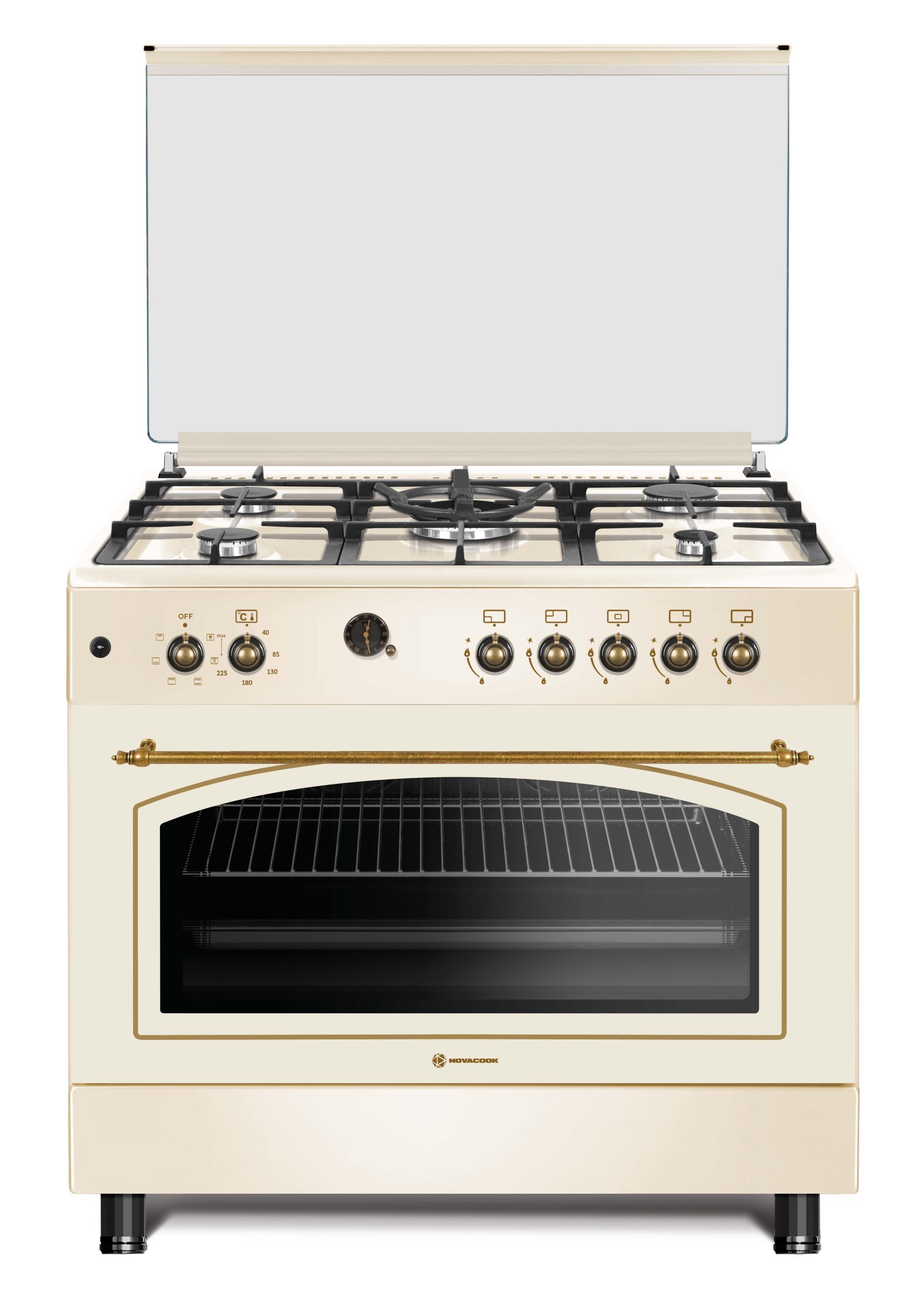 NOVACOOK Exclusive Line 90 Retro Gáz-Elektromos 90 x 60 cm tűzhely